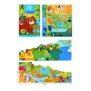 Joan Miro - Reusable Sticker Play Set - Animal Place