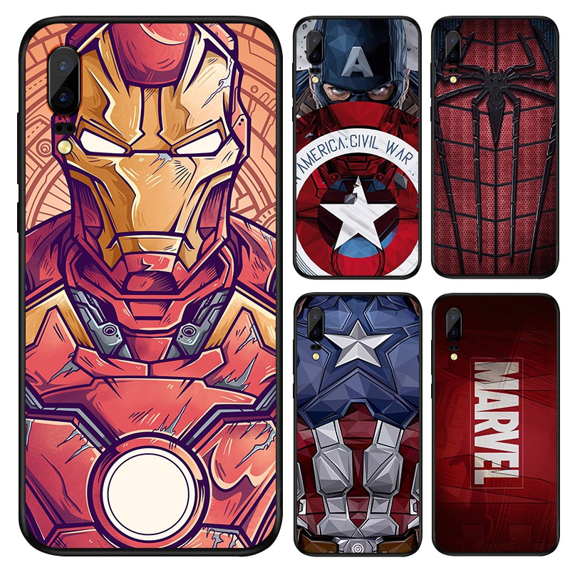 สําหรับ huawei NOVA 11 11I 8I 4E P40 P30 PRO PLUS HONOR 50 X9 X8 LITE 4G 5G ฝาครอบ IronMan CaptainAm