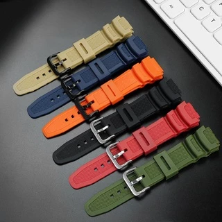สายยาง 18 มม. แบบใหม่สุดทันสมัย สำหรับนาฬิกา Casio รุ่น W-218h F-108 AE1200 1300 AE-1500 W-752H