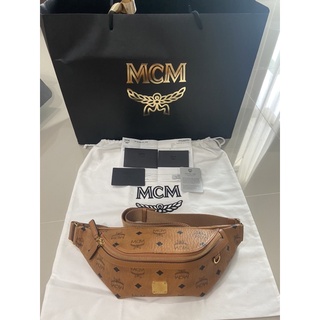 MCM beltbag กระเป๋าคาดอก สีคลาสสิค น้ำตาล