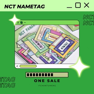 (พร้อมส่ง🔥🔥) nct name tag by itchantumeng 💚