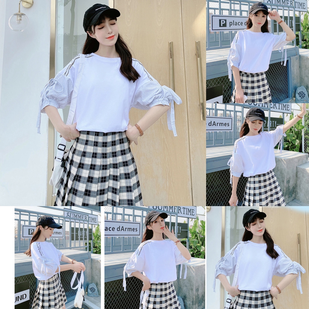 Blouse Women S-XL 2020 Summer Fashion Korean Style Short Sleeve Solid ...