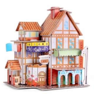 3D Puzzle บ้านฝรั่งเศษ ตัวต่อกระดาษโฟม 3 มิติ โมเดล กระะดาษโฟม ของเล่นเด็ก ของเล่นเสริมทักษะการเรียนรู้