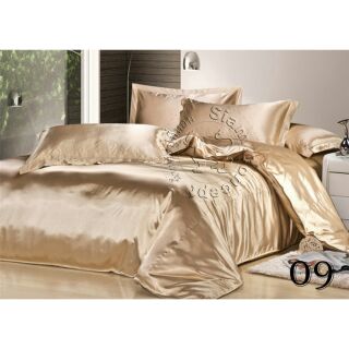 เครื่องนอนผ้าซาติน 5 ฟุต (SD509 สี Gold )