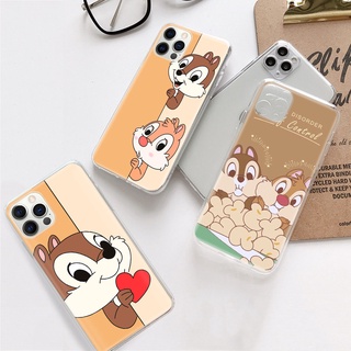 เคสโทรศัพท์มือถือแบบนิ่ม ใส ลายชิปแอนด์เดล DV-47 สําหรับ VIVO Y22s Y35 Y16 Y02 Y02S Y01 Y31 Y51