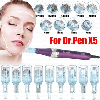 หัวเข็มแบบเปลี่ยน อะไหล่หัว Micro Needle เครื่อง Derma Pen ขนาด 9 / 12 / 36 / 42 / Nano สําหรับ รุ่น Dr.Pen Ultima X5