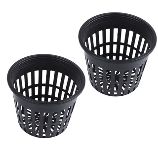 Pcs Inch Heavy Duty Mesh Pot Net Cup Basket Hydroponic Aeroponic Planting Grow Clone Black