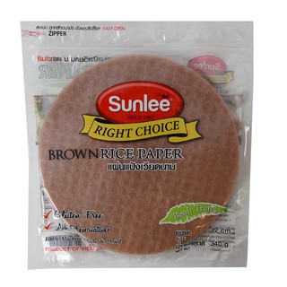 Sunlee Rice Paper Brown(round) Sunlee Rice Paper Brown (ทรงกลม)