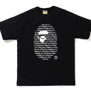 HH BAPE Classic Icon เสื้อยืดฤดูร้อนผิวเสื้อยืดผ้าฝ้ายชายและหญิงกลางแจ้งเหงื่อกีฬา-ดูดซับเสื้อยืด เสื้อยืดคอกลม