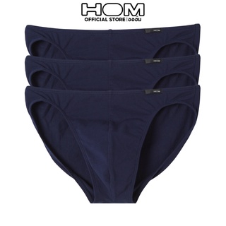 HOM (ออฮ์ม) รุ่น 401479-RA  packs 3 กางเกงในชาย Micro ผ้าcotton  สัมผัสนุ่ม ใส่สบาย มีความยืดหยุ่นสูง