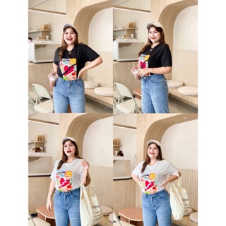 เสื้อยืดพิมพ์ลาย 10 Bigsize