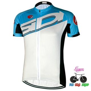 เสื้อจักรยานแขนสั้น SIDI ขาว ฟ้า (Pre-Order)