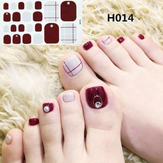 สต๊ิกเกอร์ติดเลบ Fashion toe sticker waterproof nail sticker