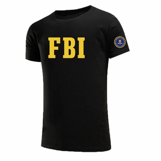 เสื้อยืด พิมพ์ลายตํารวจตํารวจ Cia Staff Fbi สําหรับผู้ชาย