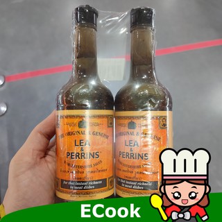 ecook ซอสเปรี้ยว ลีแอนด์เพอร์ริน 290ml x2 lee&amp;perrins worcestershire วูสเตอร์ซอส ไก่อบ