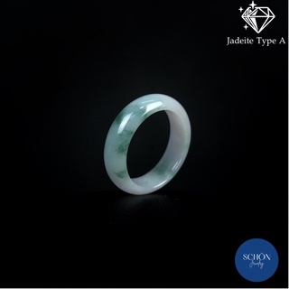 แหวนหยกแท้ (เบอร์55-57) Jadeite Type A (รับประกันหยกพม่าแท้ตลอดชีพ) เซอร์ผ่านแน่นอนครับ แหวนนำโชค แหวนมงคล แหวนมินิมอล