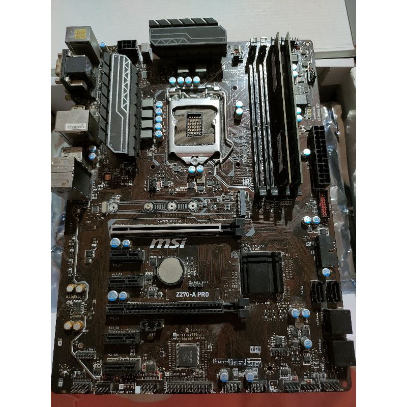 Msi z270 a-pro + ddr4 8(4*2) เมนบอร์ดบวกแรม ครับ 2 รายการ
