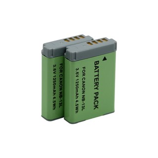 (แพ็คคู่2ชิ้น) แบตเตอรี่กล้อง Canon Digital Camera Battery รุ่น NB-13L,NB13L