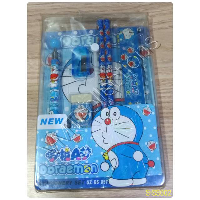 [S-SS002] Vtt_stationary set 6in1 / 1 ชุด Doraemon 6in1 เครื่องเขียนสําหรับเด็ก