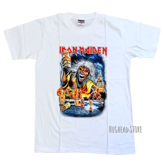 IR066 เสื้อยืดวงร็อค IRON MAIDEN ไอรอน เมเดน เสื้อวง เสื้อยืดไอรอนเมเดน เสื้อวินเทจ