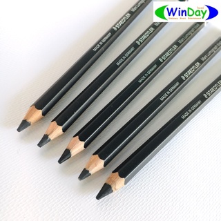 ดินสอ ดินสอ 2B ดินสอแรเงา STAEDTLER ดินสอเขียนแบบ_ลูโมกราฟ 2B แบล็ค 100% ดำพิเศษ