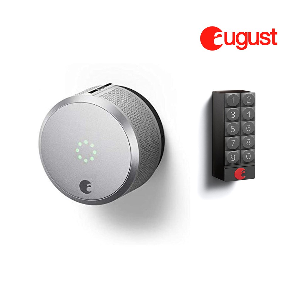 โปรเคลียร์สต๊อก !!  กลอนประตู Smart lock ติดตั้งง่าย มาพร้อมปุ่มกดรหัสไร้สาย August Smart Lock Pro