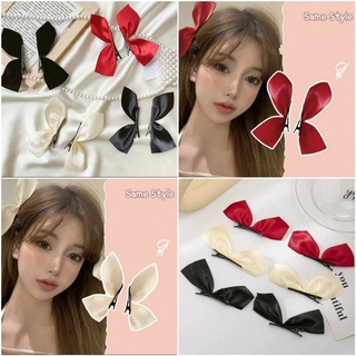 โบว์ติดผมด้านข้าง/กิ๊บโบว์จีซู jisoo 🎀 มี 12สี พร้อมส่ง