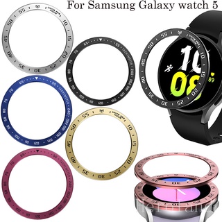 เคสนาฬิกาข้อมือ กรอบเหล็ก โลหะ ป้องกันรอย สําหรับ Samsung Galaxy watch 5 40 มม. 44 มม. Galaxy watch 4