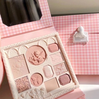 อายแชโดว์ แต่งตา ✶Milk Tea Color Relief Angel Blush ไฮไลต์ทั้งหมด -ใน -One Shadow Disk Matte Pearl Light High -level Sen