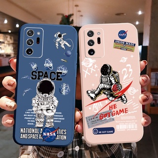 เคสโทรศัพท์มือถือ ลายนักบินอวกาศ NASA สําหรับ Samsung Galaxy Note 20 Ultra Note 10 Plus S22 A50S A10 M10 M12 M22 M32 M42