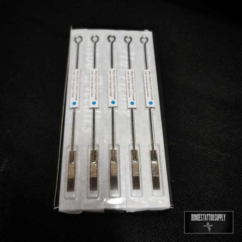 เข็มสักฉลากสีฟ้าพรีเมี่ยม RM5 - 5RM ขายปลีกต่อแผ่น