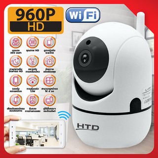 กล้องวงจรปิด HD 960P IP Camera หมุนได้ แจ้งเตือนผ่านมือถือ รุ่น 4219  ( แอพใช้งาน YCC365 )