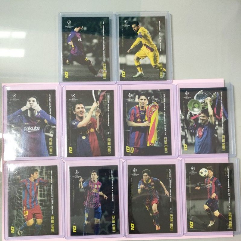 Topps Lionel Messi designed set 10แบบ Shopee Thailand