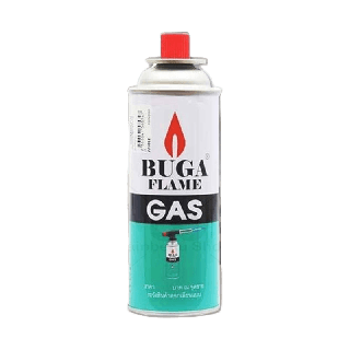 BUGA FLAME GAS แก๊สกระป๋องใหญ่ 375ml (1 กระป๋อง)