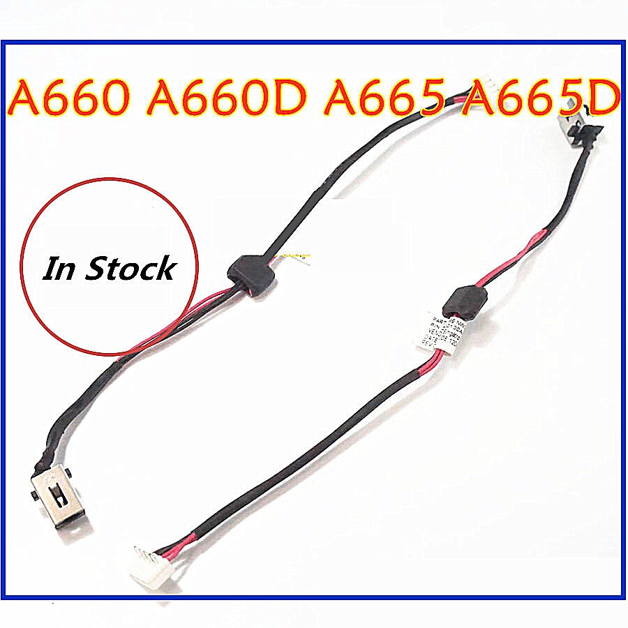 แล็ปท็อปสําหรับ Toshiba Satellite A660 A660D A665 A665D C660 DC Power Jack สายชาร์จลวด