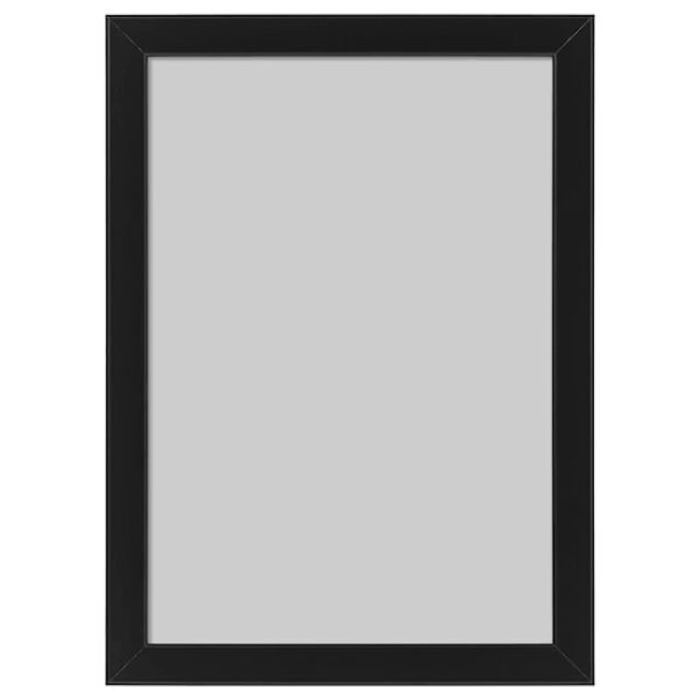 กรอบรูปกระจกสีดำA3 ขาตั้ง+สายสลิงหรือหูแขวนขนาดวัดด้านใน 30x42 CM.