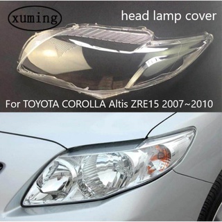 Xuming ฝาครอบไฟหน้าซ้าย ขวา สําหรับ Corolla Altis Zre15 2007~2010 Corolla Altis Zre15