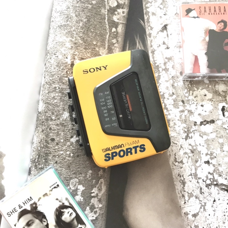 เครื่องเล่นเทป Cassette Player Sony Walkman Sport WM-BF59
