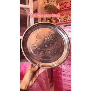 ถาดสแตนเลสลายคิตตี้ Hello kitty stainless tray