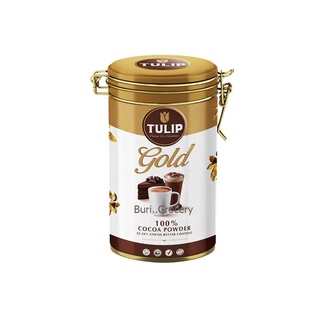 ทิวลิป โกลด์ ผงโกโก้แท้ TULIP GOLD 100% Cocoa Powder 400 ก. แบบกระป๋อง