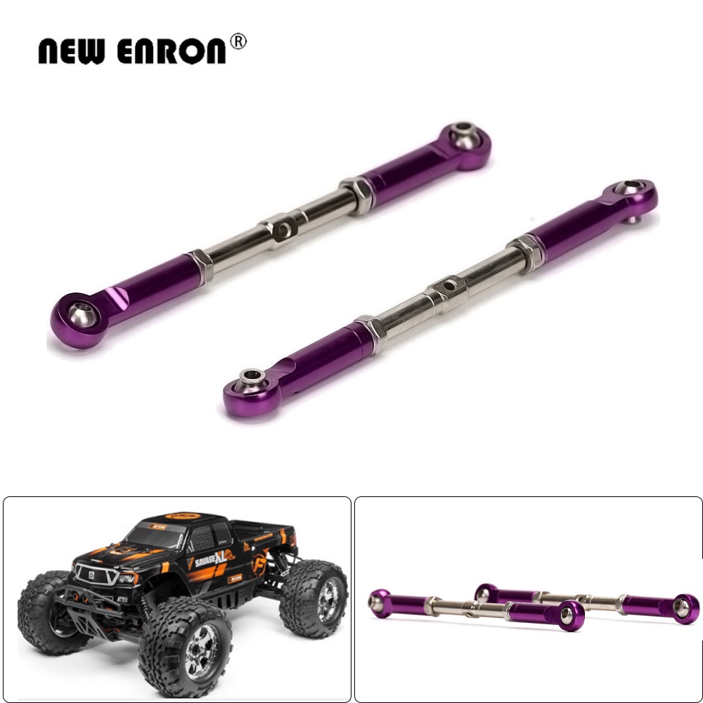 93535 2 ชิ้นฮาร์เดนเหล็กปรับได้ 102 มม. เข็มขัดกดสําหรับ RC Car HPI Racing Savage 2350 X XL 4.6 5.9 