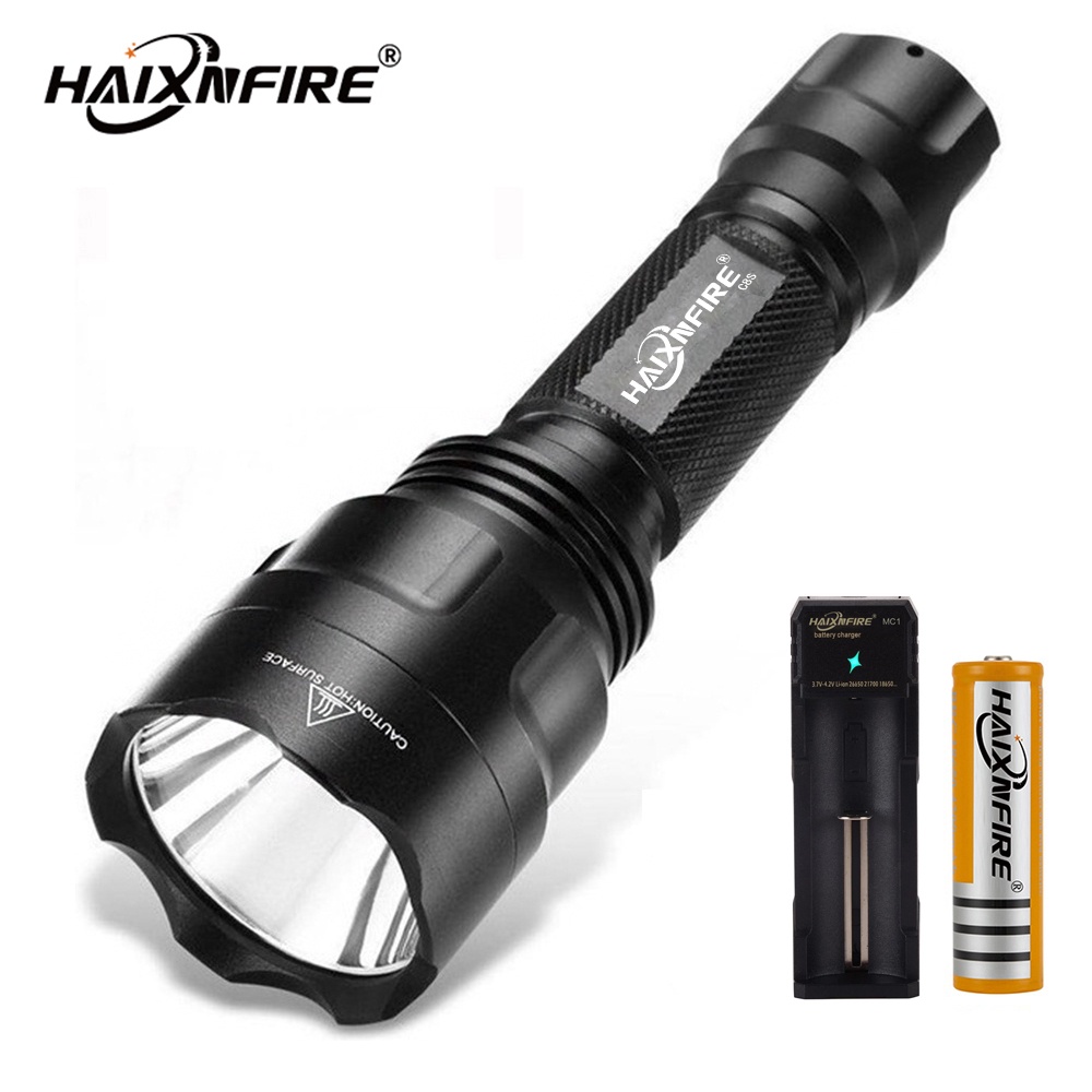 Haixnfire C8S ไฟฉายตั้งแคมป์กลางแจ้ง L2 ไฟฉาย LED แบบชาร์จไฟได้กันน้ํา