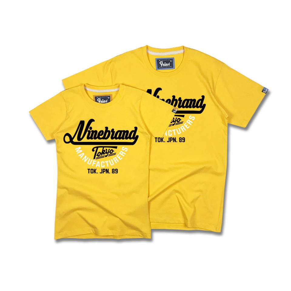 9nine เสื้อสกรีนกำมะหยี่ รุ่น VL429 (สีเหลือง)