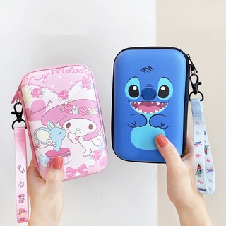 กระเป๋าเก็บอุปกรณ์ชาร์จ Stitch น่ารัก สาย USB กระเป๋าหูฟัง กระเป๋าจัดระเบียบ Gadget ดิจิตอล