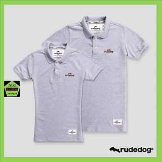 Rudedog เสื้อโปโล ชาย หญิง รุ่น Flashing สีเทาอ่อน