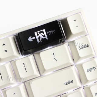 R1 2 U Backspace Keycaps Abs แป้นพิมพ์มีไฟ Backlit