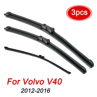 มาใหม่ Midoon LHD RHD ชุดใบปัดน้ําฝน ด้านหน้า และหลัง สําหรับ Volvo V40 2012- 2016 26 นิ้ว +19 นิ้ว +11 นิ้ว