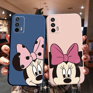 เคสโทรศัพท์ ซิลิโคนนิ่ม ขอบตรง ลายมินนี่ มีเสน่ห์ สําหรับ OPPO A16 A94 A53 A15 A15S A12 A7 A5S A52 A72 A92 A74 A54