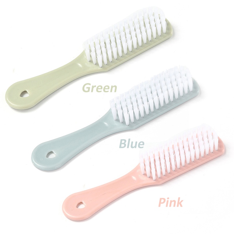 แปรงพลาสติก สีพื้น สําหรับทําความสะอาดรองเท้า 1 ชิ้น