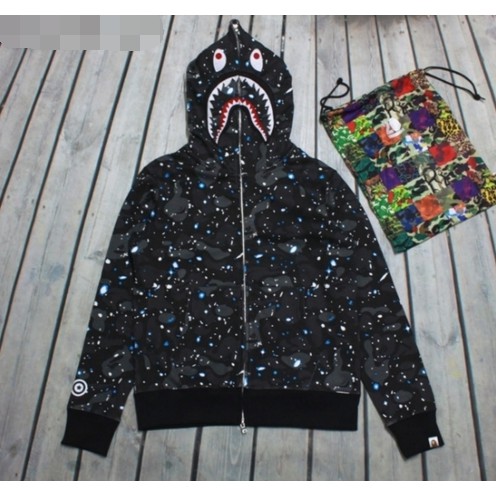 BAPEeแฟชั่นเสื้อแจ็กเก็ตลําลองลายพรางสไตล์ใหม่สําหรับผู้ชายและผู้หญิงLuminous